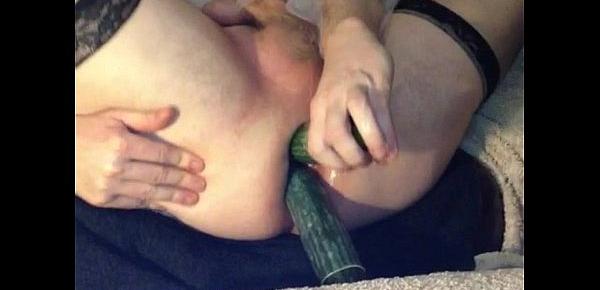  double anal with 2 cucumbers